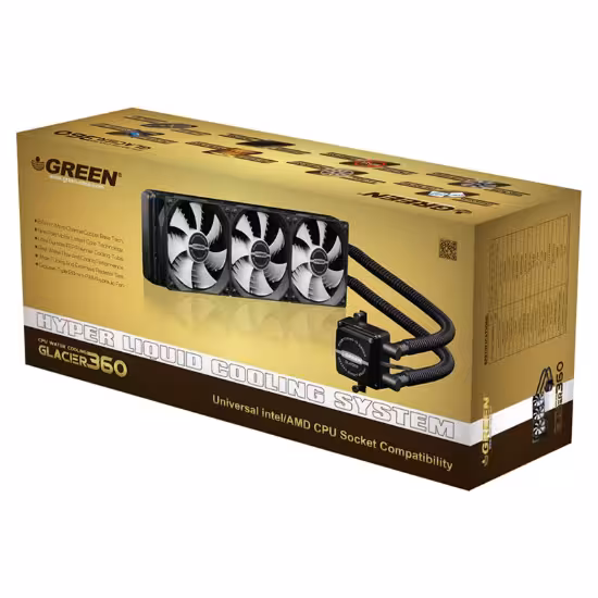 خنک کننده آبی پردازنده گرین مدل Green Glacier360 GLC360A