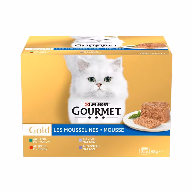 مولتی پک کنسرو گربه گورمت مدل پته بسته 24 عددی
