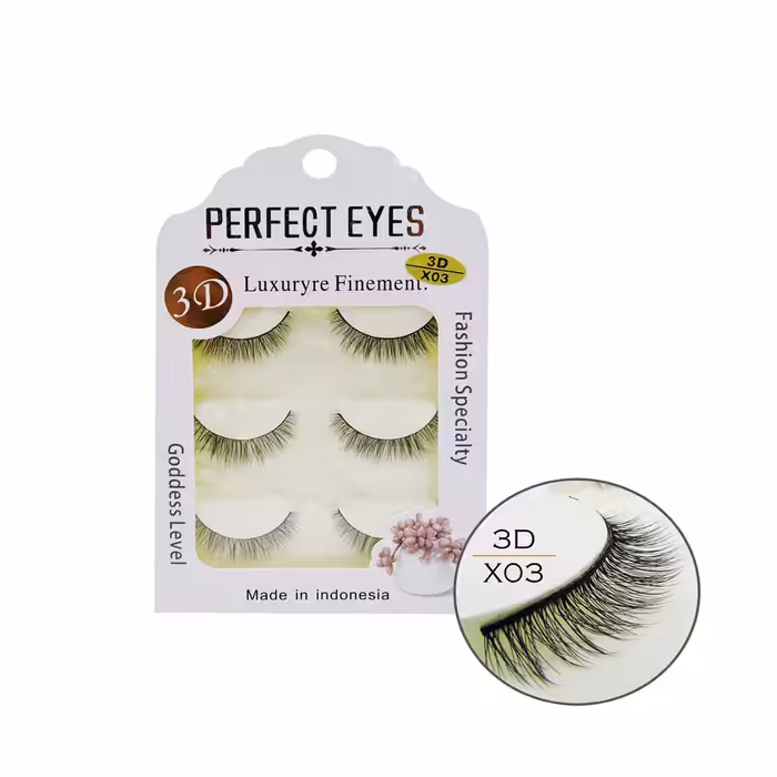 مژه 3D پرفکت آیز 3جفتی مدل X03