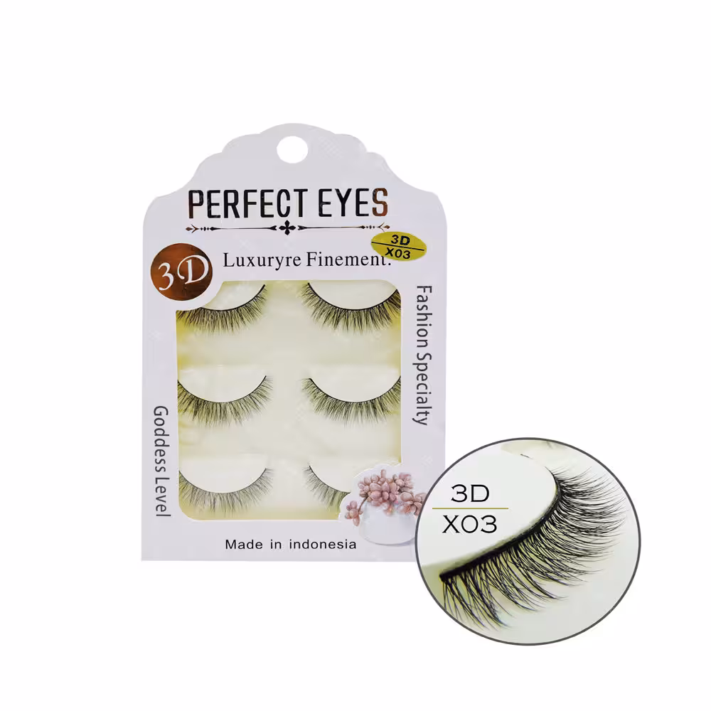 مژه 3D پرفکت آیز 3جفتی مدل X03