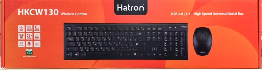 کیبورد و موس بی سیم HATRON HKCW130