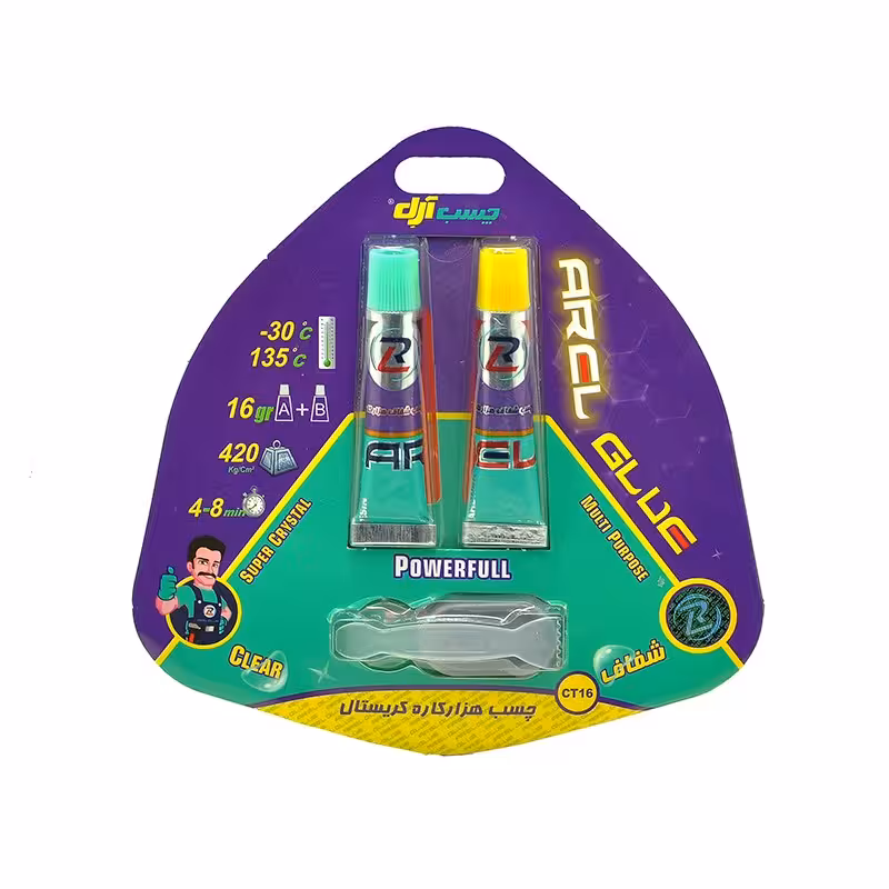 چسب هزار کاره شفاف 16 گرمی آرل