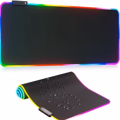 موس پد گیمینگ برند پرودو مدل porodo Wireless Charging RGB Gaming Mouse Pad PDX115