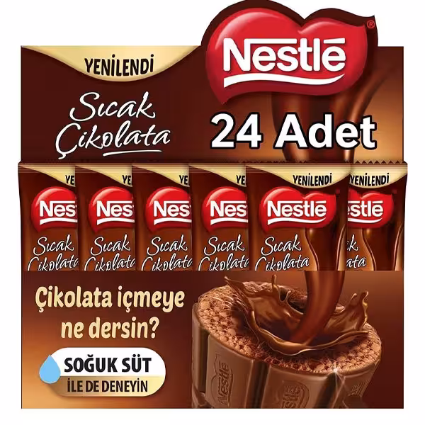 هات چاکلت نستله بسته 24 عددی