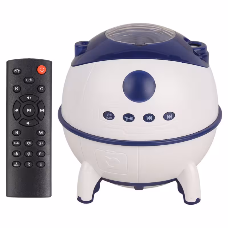 چراغ رقص نور گردان اسپیکر دار بلوتوثی مدل BH-155 همراه با ریموت کنترل