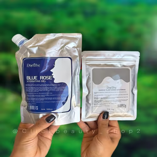 ماسک لاتکسی دوفاز رز آبی دانژه حجم 500 گرم – Danzhe blue rose Two-Phase Latex Mask