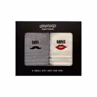 حوله دستی ارس مدل Mr and Mrs سایز 40x60 بسته 2 عددی | کالا مکس