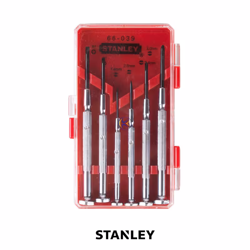 ست 6 تایی پیچ گوشتی ساعتی مدل 660398 استنلی