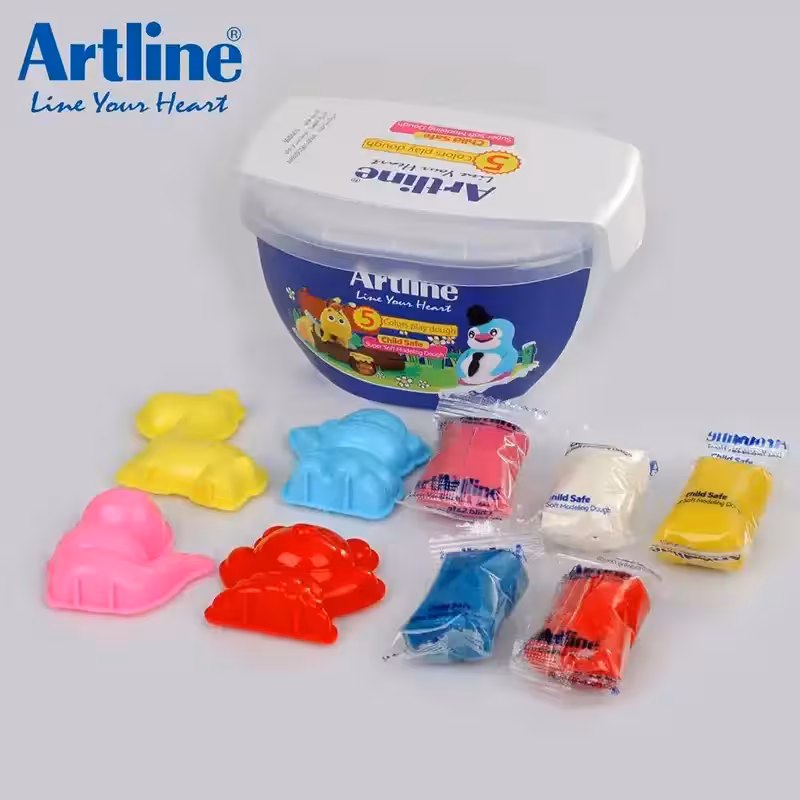 خمیر بازی ظرفی 5 عددی کد 803C5