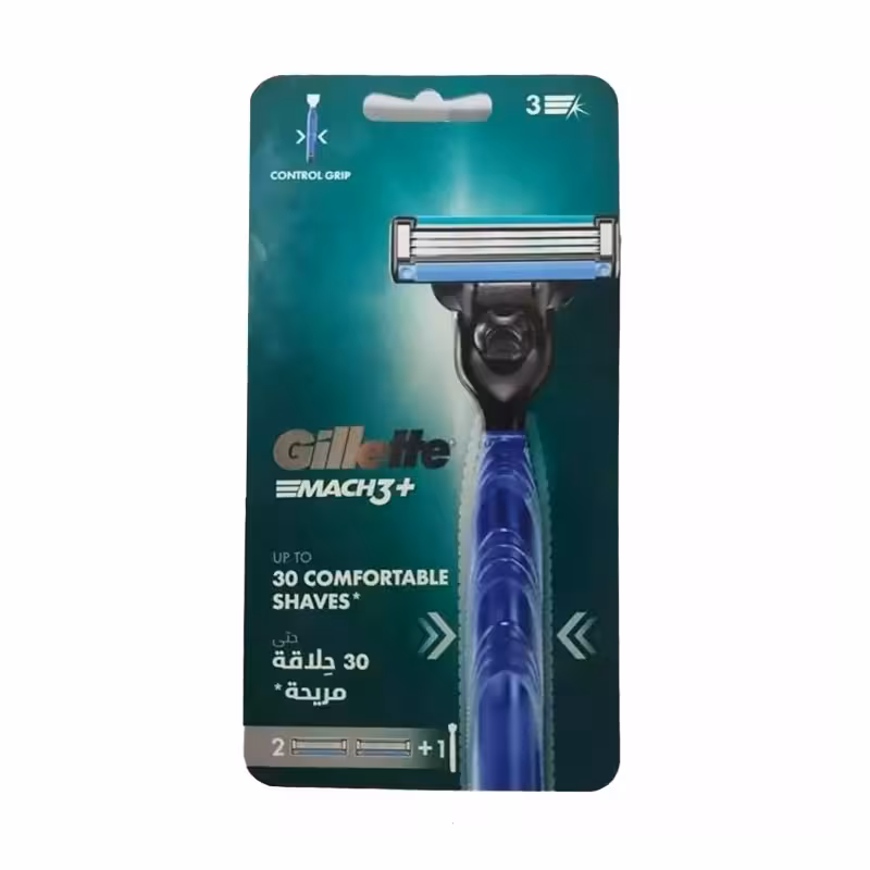 خودتراش مردانه 3 لبه مدل Mach3 ژیلت همراه با دو یدک