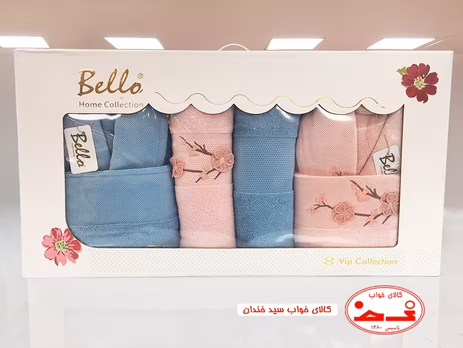 سرویس حوله عروس داماد گلدوزی 5