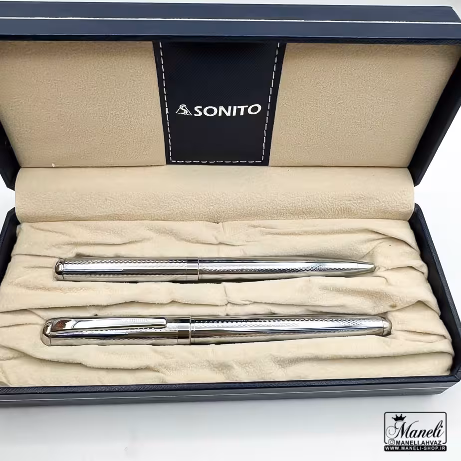 ست خودکار و روان نویس نقره‌ای سونیتو 826 – شیک و لوکس