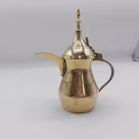 دله قهوه برنجی هندی ارتفاع 14cm کد 1226