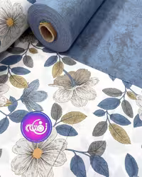 پارچه ملحفه کتان با طرح لیسبون