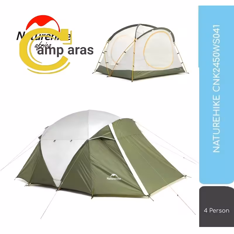 چادر دوپوش 4 نفره نیچرهایک CNK2450WS041 تونلی  - کمپ آراس