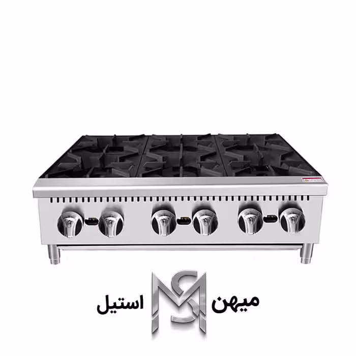 اجاق شش شعله رو میزی 90 سانتی مدل EM-OG6