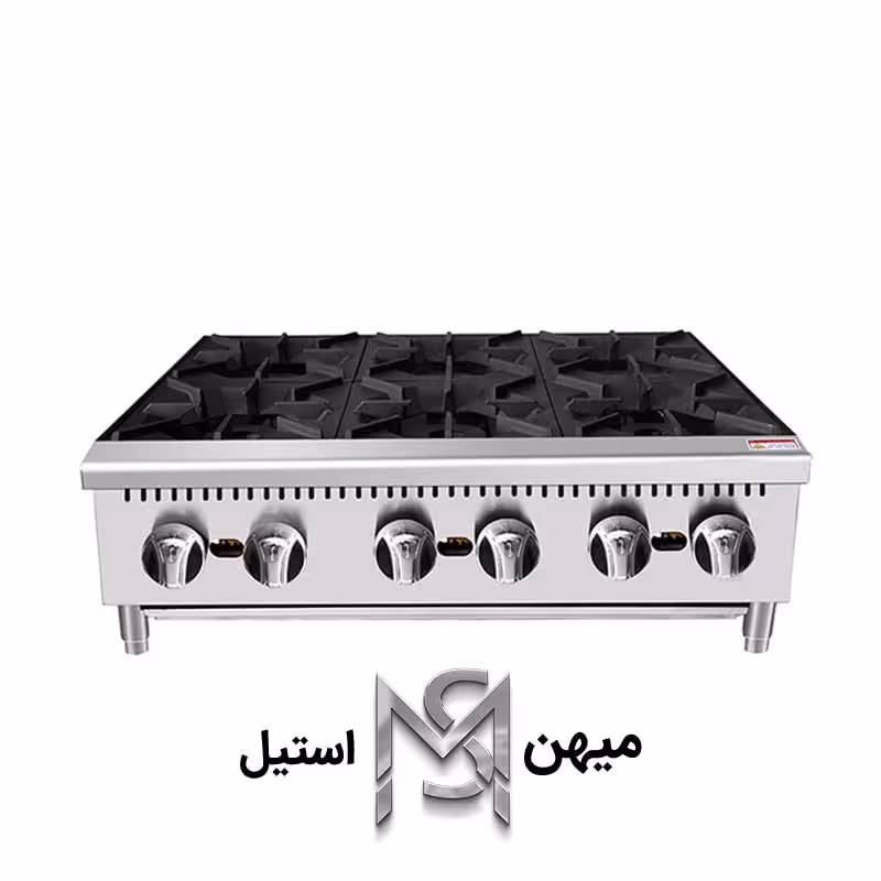 اجاق شش شعله رو میزی 90 سانتی مدل EM-OG6