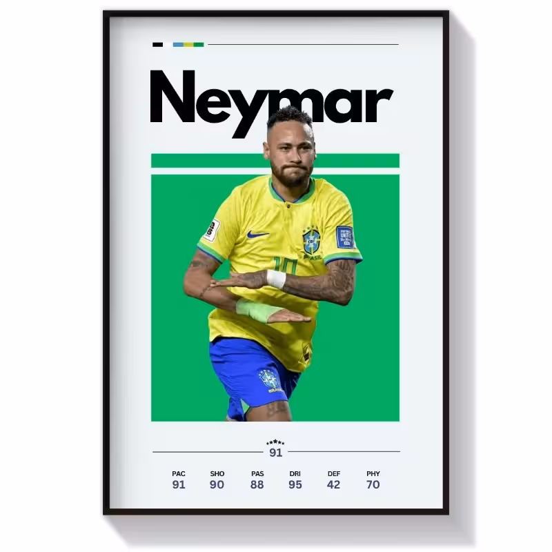 تابلو فوتبالی طرح نیمار