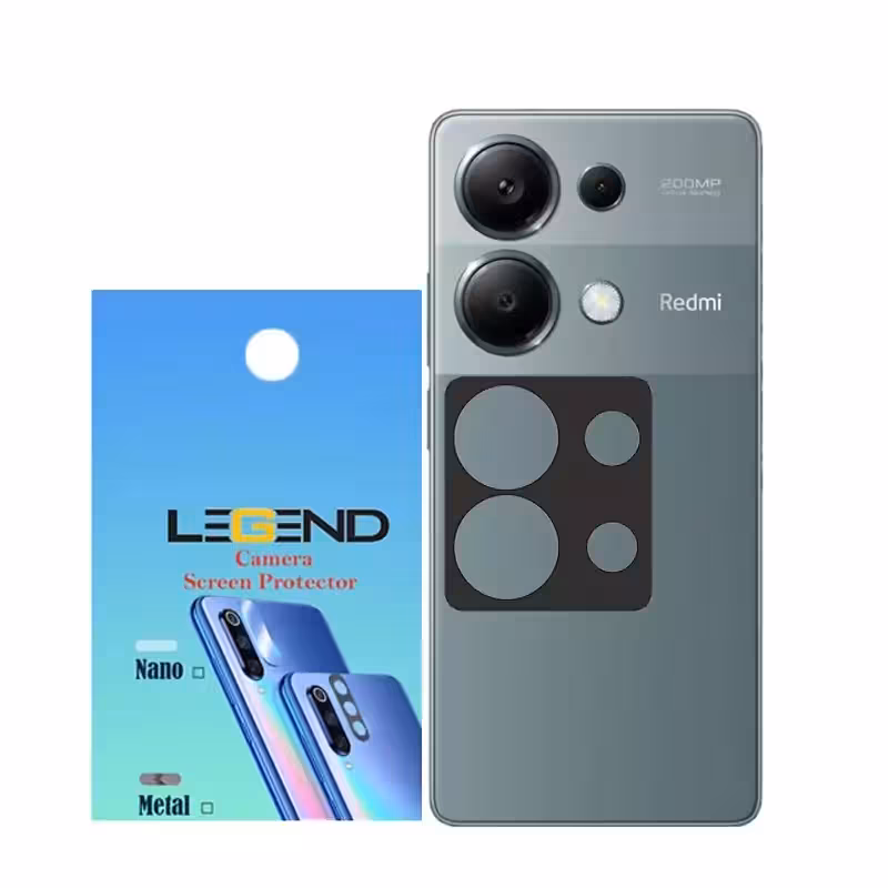 محافظ لنز دوربین لجند مدل قابدار مناسب برای موبایل شیائومی Redmi Note 13 Pro