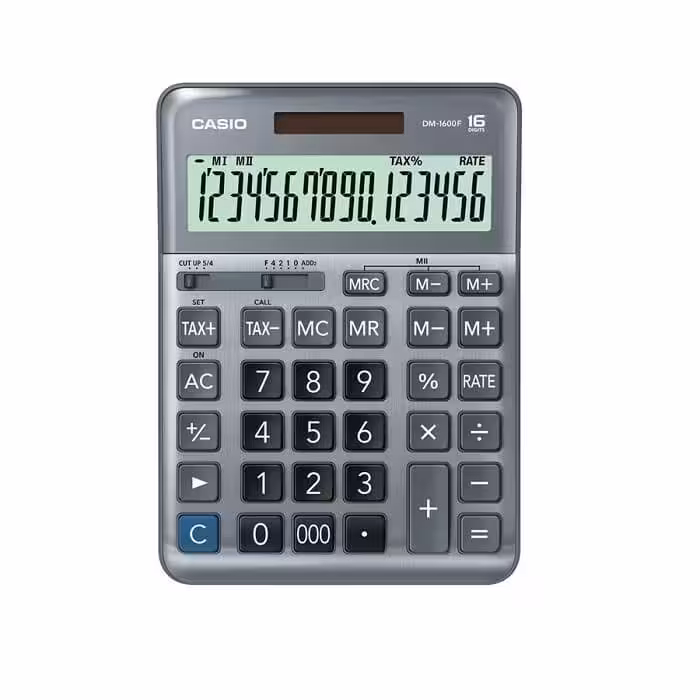 ماشین حساب کاسیو مدل DM-1600F