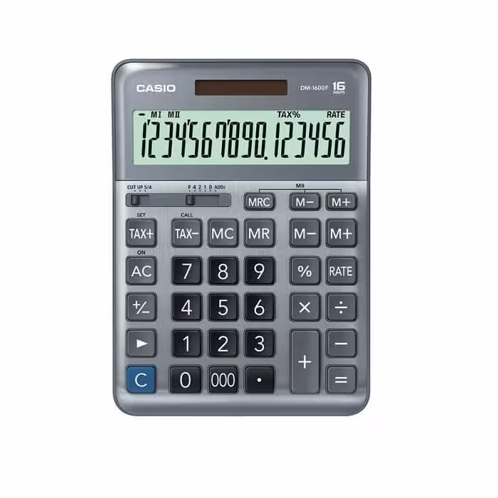 ماشین حساب کاسیو مدل DM-1600F