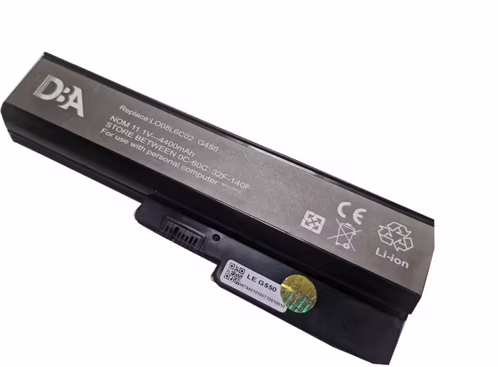 باتري لپ تاپ لنوو LENOVO Laptop Battery L08L6C02 / 6CELL 4400mAh / G550, G530, G450, G430