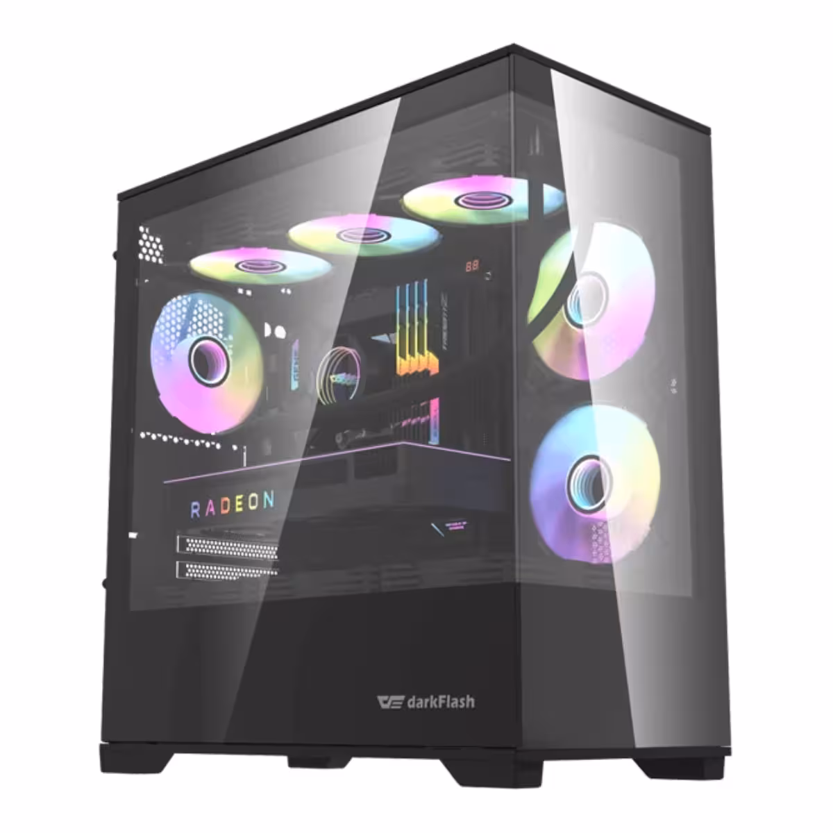 قیمت کیس کامپیوتر دارک فلش مدل DK415P M-ATX BK