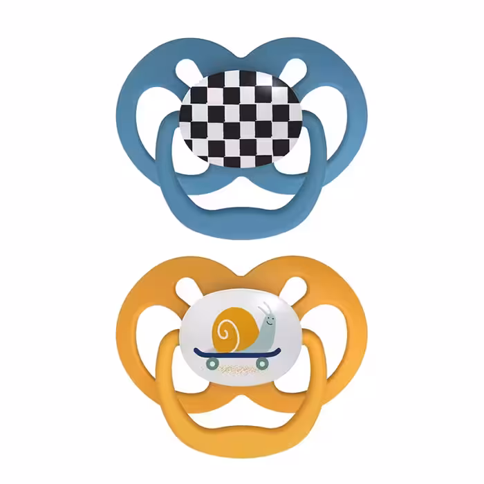 پستانک ارتودنسی بادامی 6تا18 ماه دکتر براون Dr Brown’s طرح حلزون