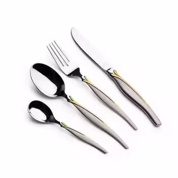 سرویس قاشق و چنگال 12نفره 48 تکه عرشیا مدلTM145GS-3468(ارسال رایگان)