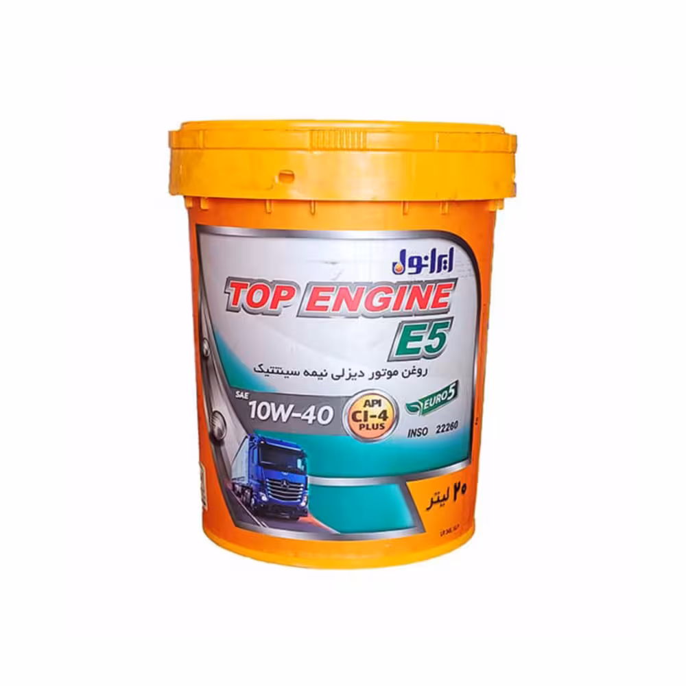روغن موتور ایرانول TOPENGINE- 20W50  (E5) (20 لیتری)