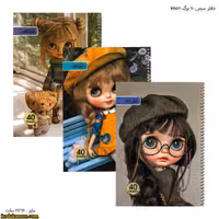 دفتر سیمی 40 برگ iman دخترانه