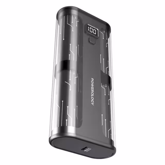 پاوربانک پاورلوژی مدل CRYSTALLINE ظرفیت 20000 میلی آمپر ساعت