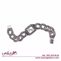 ساعت نقره سیاه قلم ES_3912