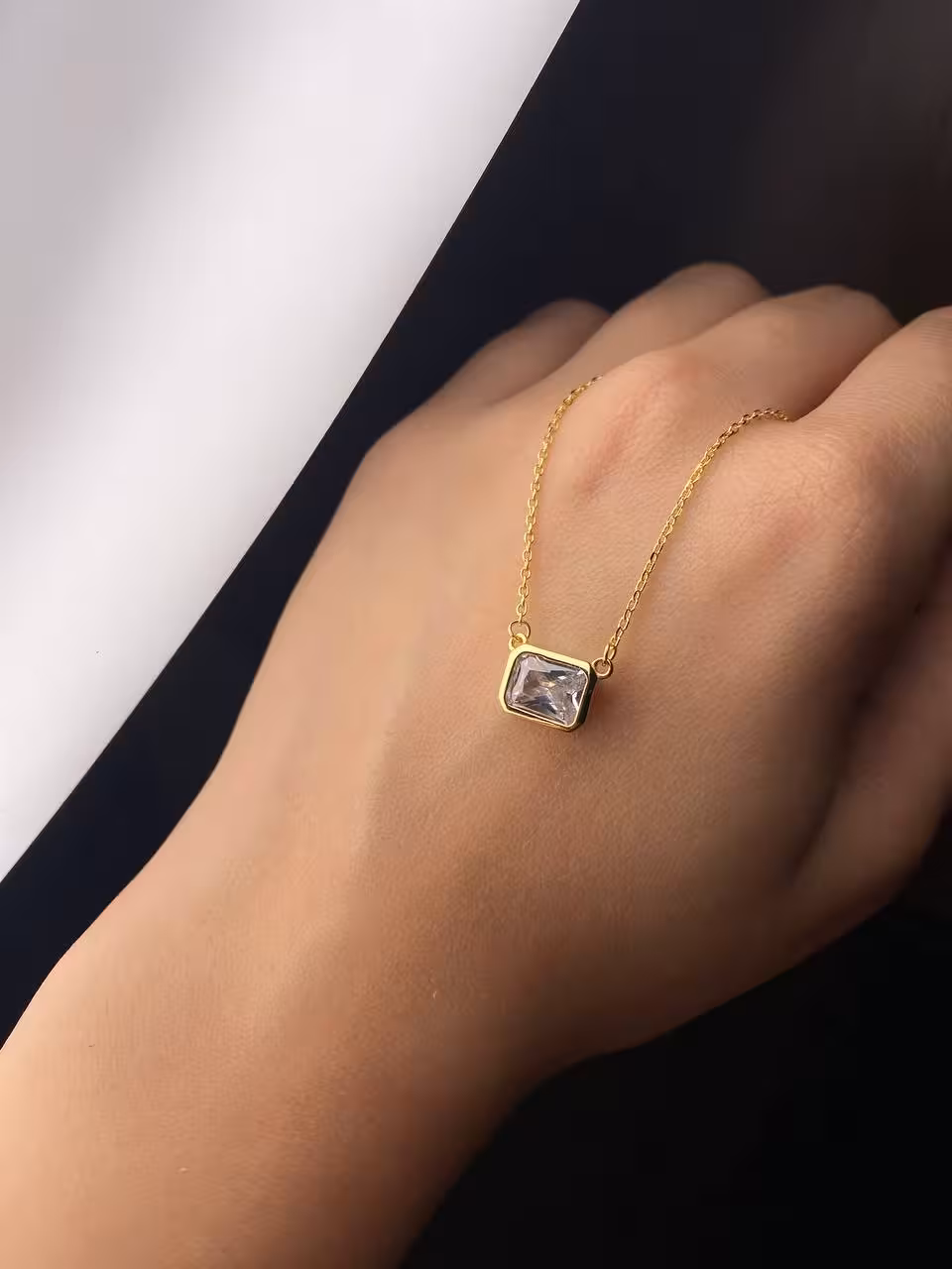 گردنبند وارداتی نقره کد 20555