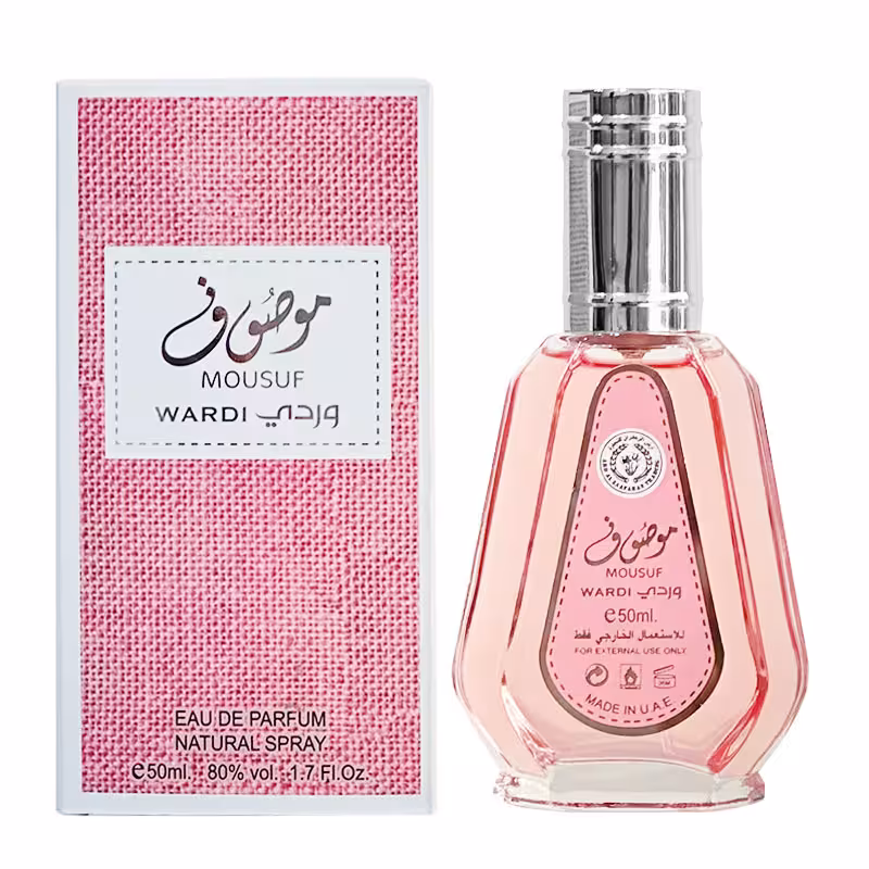 ادکلن موصوف وردی Mousuf wardi ارض الزعفران حجم 50ml