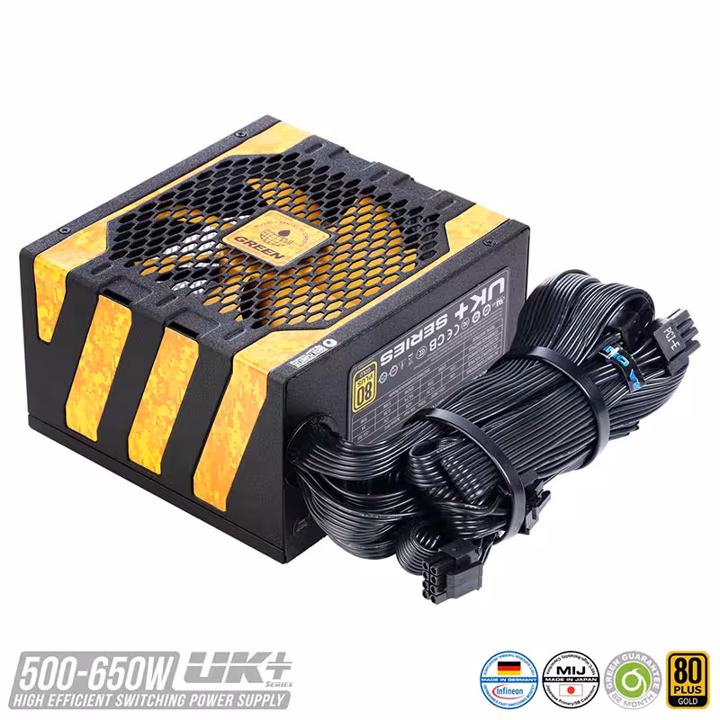 GREEN GP650A-UK Plusمنبع تغذیه گرین مدل