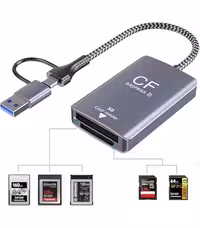 رم ریدر مدل CFexpress Type A Card Reader, Dual USB-C/USB-A 3.2 Gen 2
