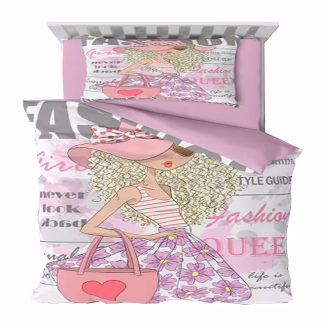 سرویس روتختی یک نفره کارینا مدل سه بعدی 6 تکه کد 1105