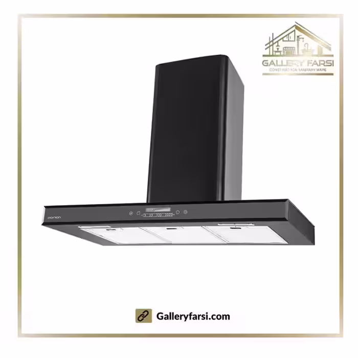 هود شومینه ای فلت آشپزخانه پرنیان استیل مدل PH-3901سایز90