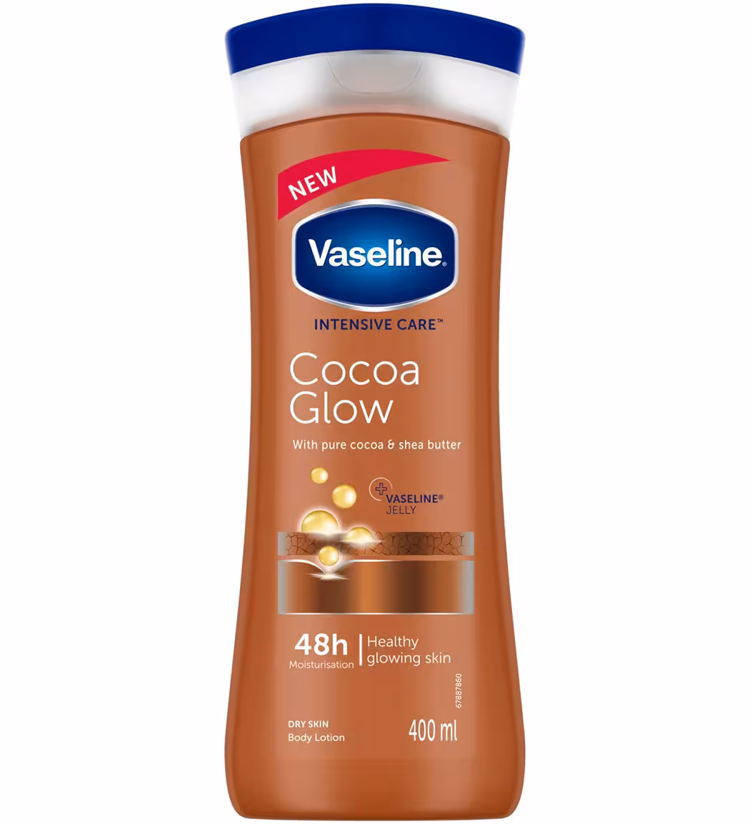 لوسیون بدن کاکائو وازلین  حجم 400 میل VASELINE COCOA RADIANT BODY LOTION