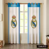 پرده پانچی مخمل چاپی پسرانه کد A 72