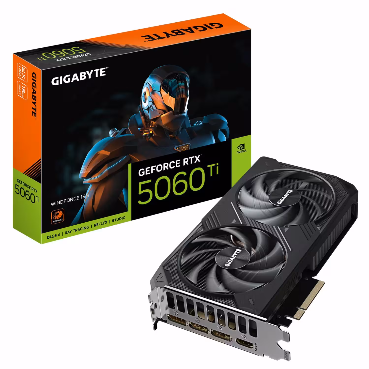 کارت گرافیک گیگابایت مدل GeForce RTX 5060 Ti WINDFORCE 16GB