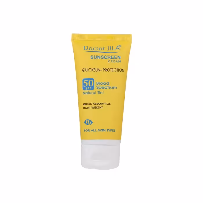 کرم ضد آفتاب بژ طبیعی کوئیک سان پروتکشن SPF50 دکتر ژیلا | 50 میل