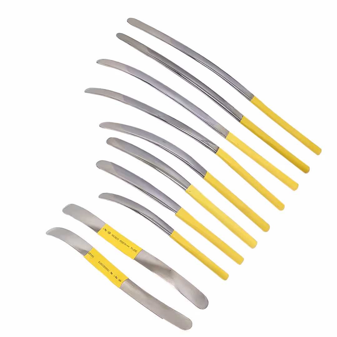 یراق فنری 10 عددی یک سانتی متری صافکاری زرد مدل YRQF-190