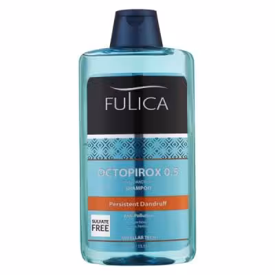 شامپو مو ضد شوره فولیکا مدل OCTOPIROX 0.5 مناسب موهای آسیب دیده حجم 400 میلی لیتر