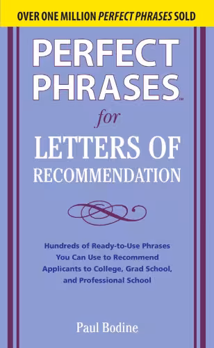 خرید و دانلود نسخه کامل کتاب Perfect Phrases for Letters of Recommendation (Perfect Phrases Series)