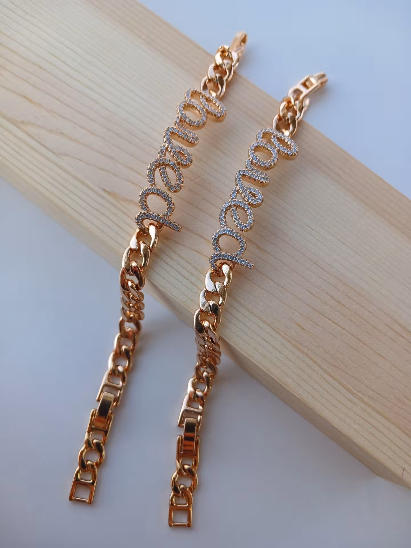 دستبند زنجیری لاو   ژوپینگ  کد1863