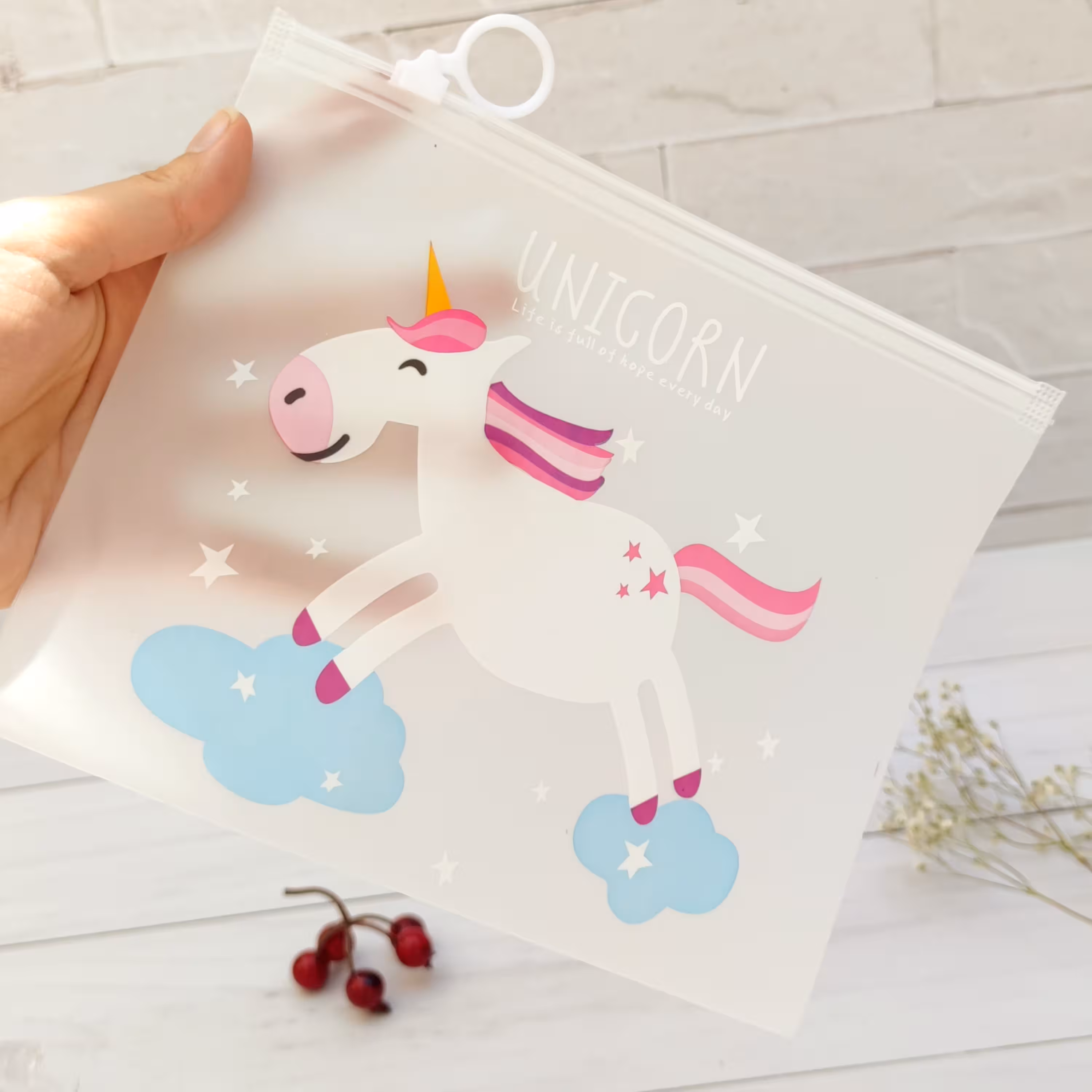 کاور و جامدادی یونیکورن، کاور طلقی