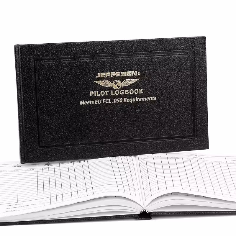 Jeppesen European Pilot Logbook (100 GR)دفتر ثبت پرواز خلبان