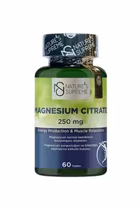 قرص منیزیم سیترات 250 میلی گرم Natures Supreme - بسته 60 عددی